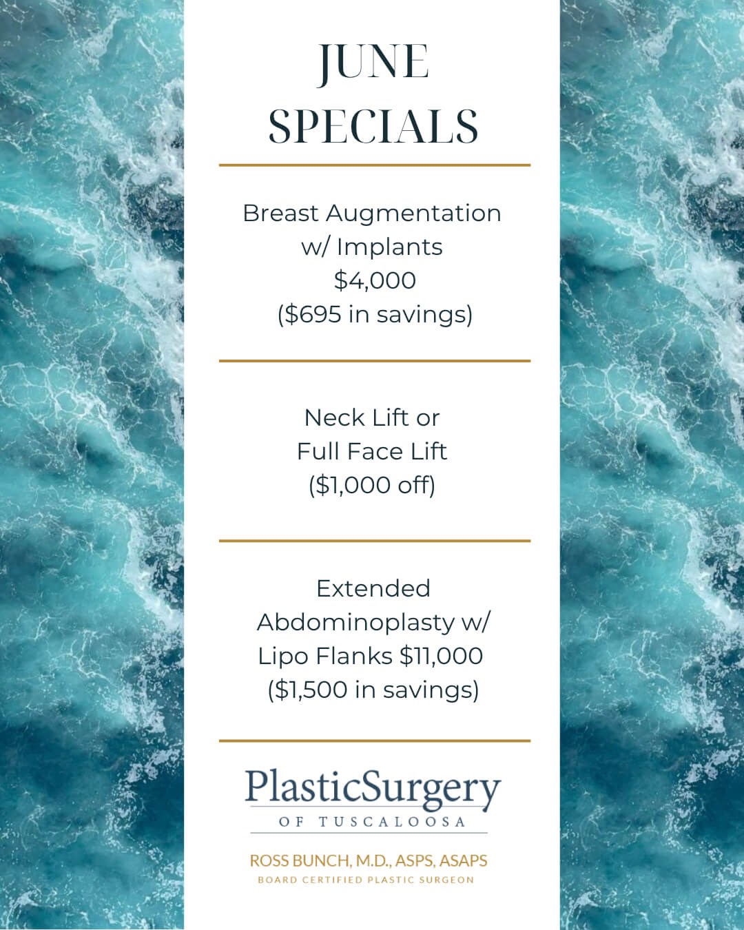 Events & Specials Flyer